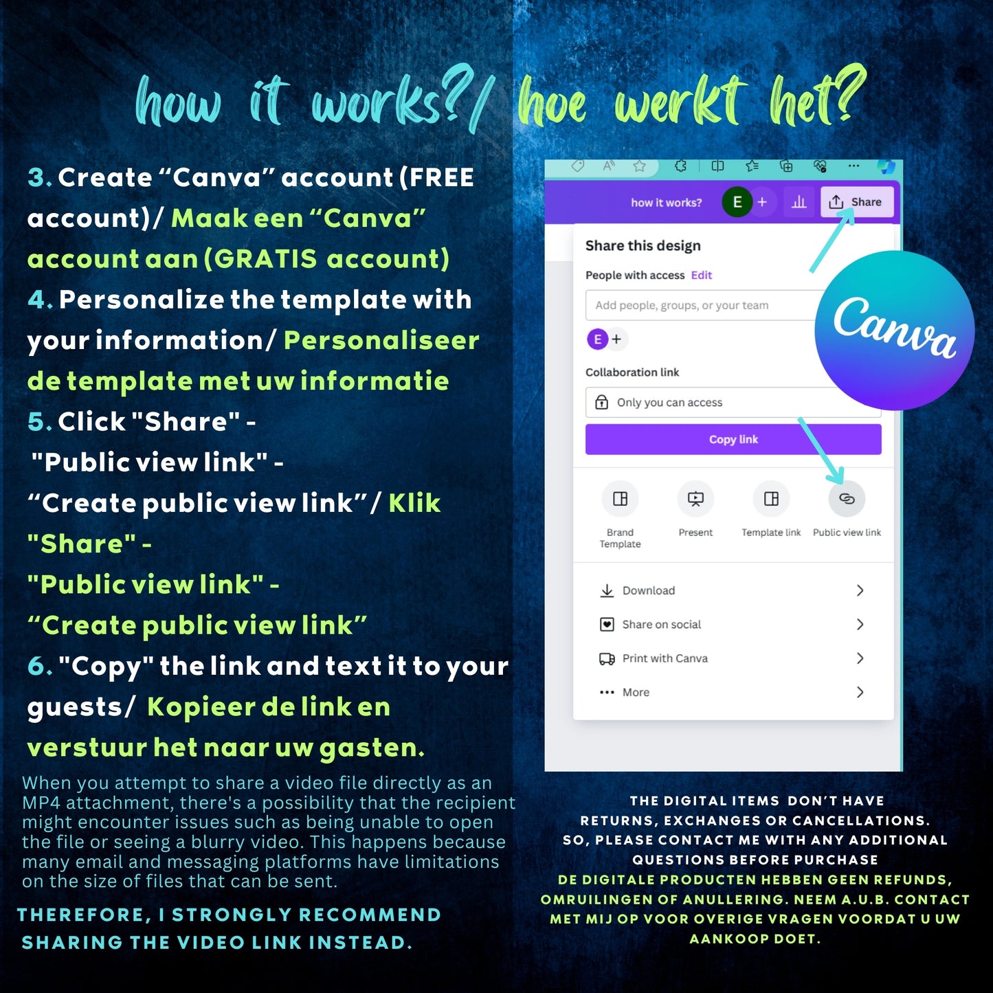 tea party bridal shower Invitation template instant download, tea party brunch CANVA| D8