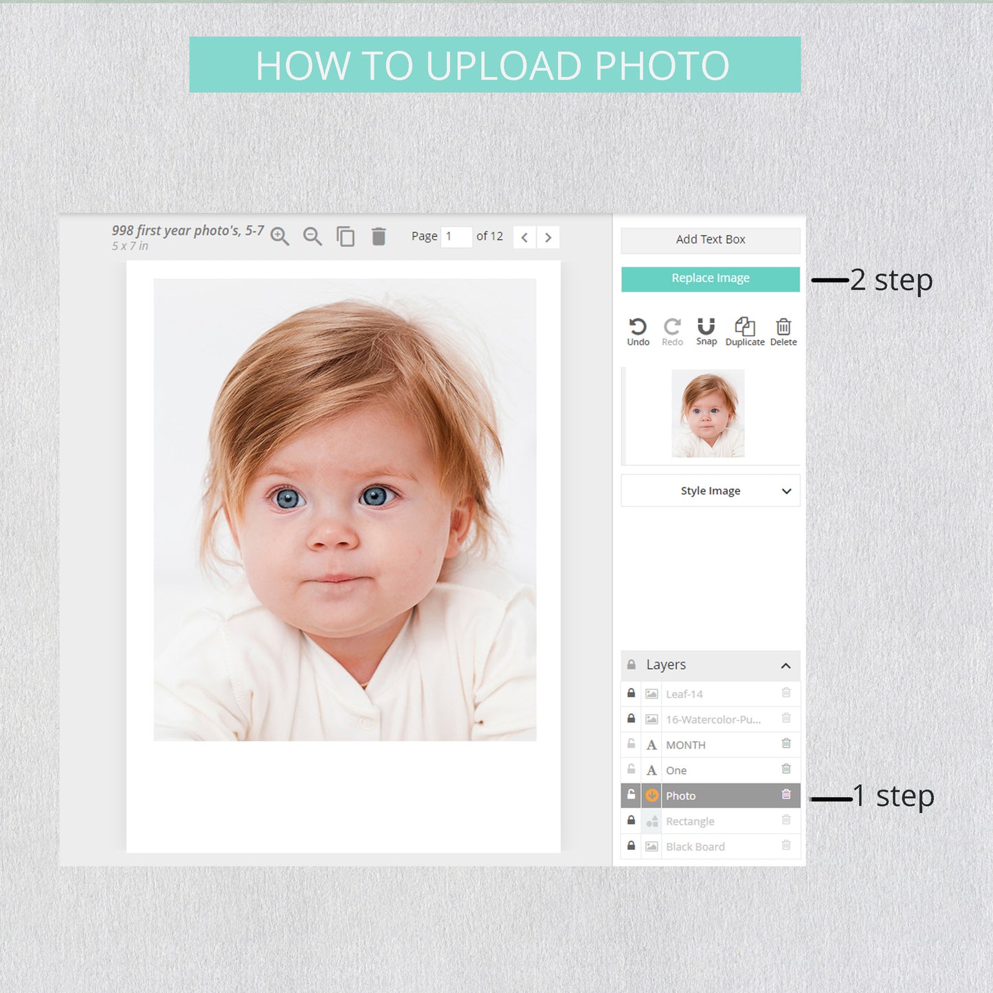 Pink and Gold Princess Birthday Invitation Template with Photo, Evite Birthday Princess Boho Princess Invite | PR21