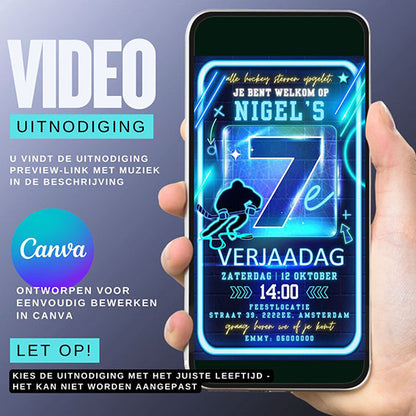 EEN VIDEO-UITNODIGING, Hockey, 7 jaar