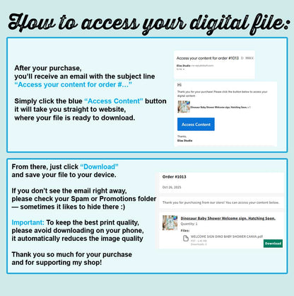 Dinosaur Baby Shower | Hatching Soon | Cutout Prop | Party Decor Digital Download | ENG