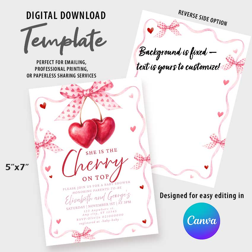 Canva invitation template